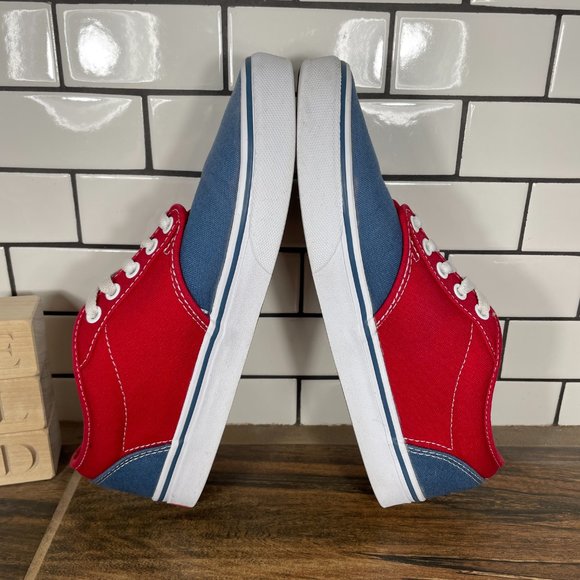 Vans Atwood Mens Size 8.5 Shoes Blue Red Canvas Low Top Lace Up Skate Sneakers main image 7